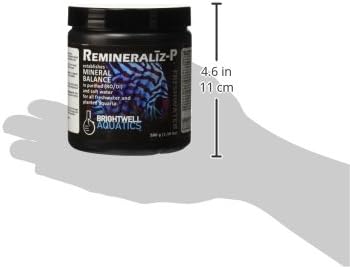 Brightwell Aquatics 1.1 lb. Remineraliz-P Balances Minerals in Purified or Soft Water Powdered Form, 500 g-PawvioPets