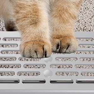 Enclosed Stainless Steel Cat Litter Box with Lid, XL Extra Large Litter Box for Big Cats, Metal Litter Pan High Sided, Never Absorbs Odors, Anti-Urine Leakage, Include Scoop (SH-Light Gray)-PawvioPets