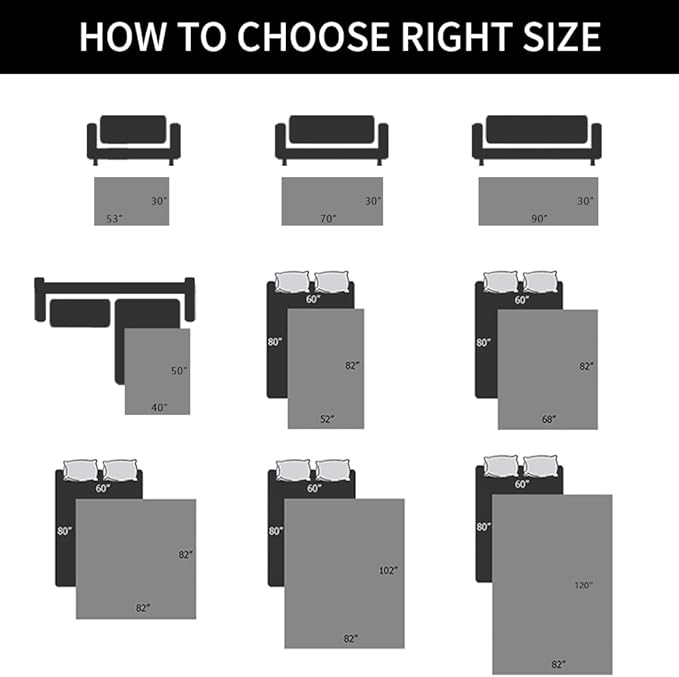 Ameritex Waterproof Dog Bed Cover Pet Blanket for Furniture Bed Couch Sofa Reversible-PawvioPets