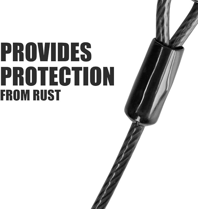 BV Dog Tie Out Cable 25 Feet - Heavy Duty Dog Lead Up to 250 Pounds - Reflective & Rust-Free with Quick Release Swivel Clips & 360° Rotating Clasp - Tangle-Free Dogs Runner for Yard (Grey, Pair)-PawvioPets