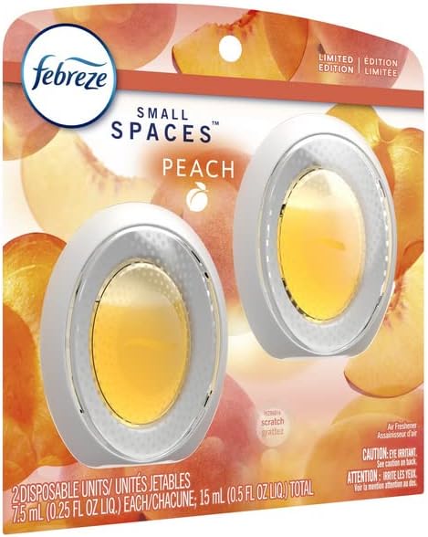 Febreze Small Spaces Air Freshener Peach, .25 fl oz, 2 Pk-PawvioPets