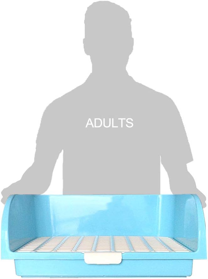 Amakunft Large Rabbit Litter Box, Small Animal Potty Trainer, Bunny Corner Toilet Box for cage, Small Pet Pan for Ferret/Guinea Pig/Chinchilla/Galesaur-PawvioPets