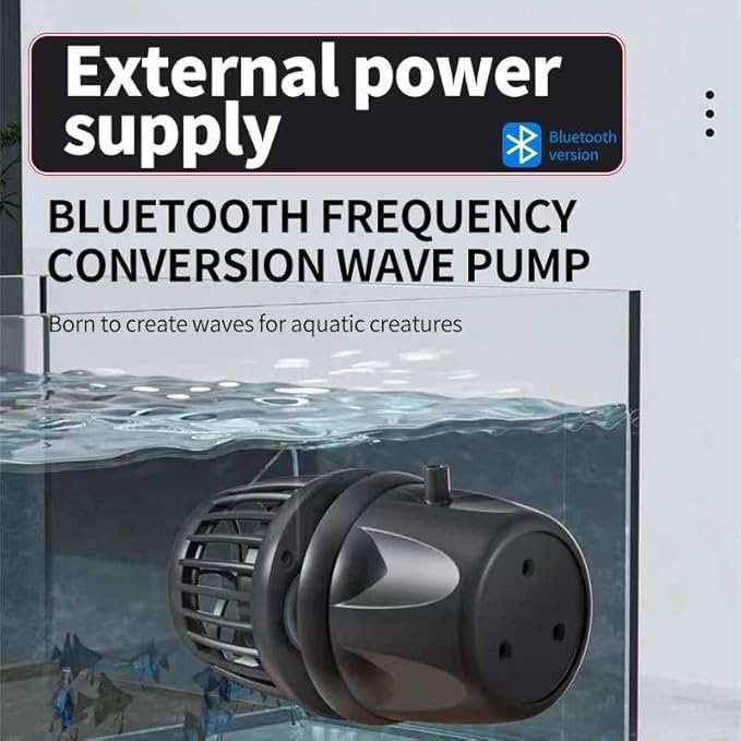 Aquarium Wave Maker Pump (DMP20) – Submersible Circulation Pump for Saltwater Marine Reef Tanks, Bluetooth App Control & Smart Controller-PawvioPets