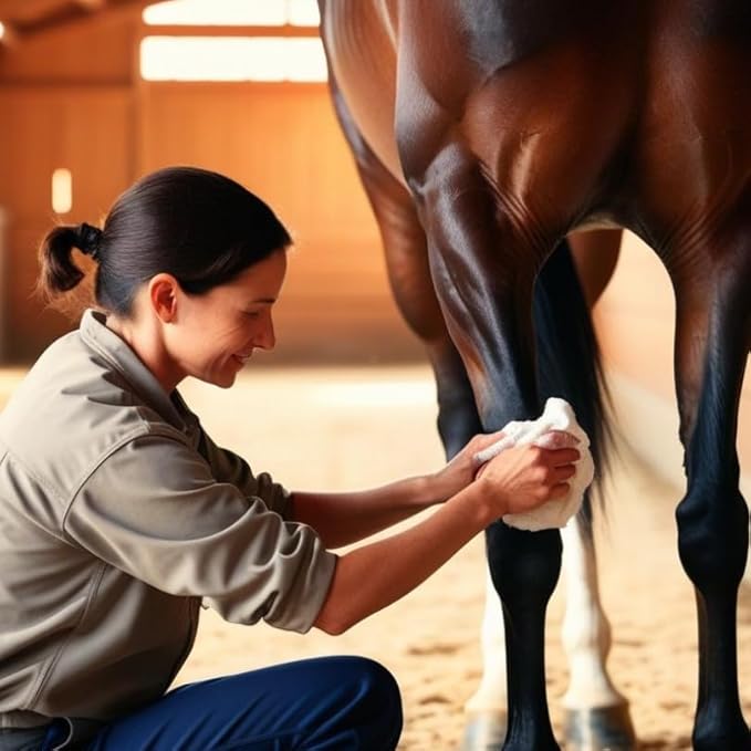Elemental Equine Tendonel 64oz Liniment Rub for Horses - Soothe and Relax Tired Muscles While Providing Relief and Reduced Stiffness-PawvioPets