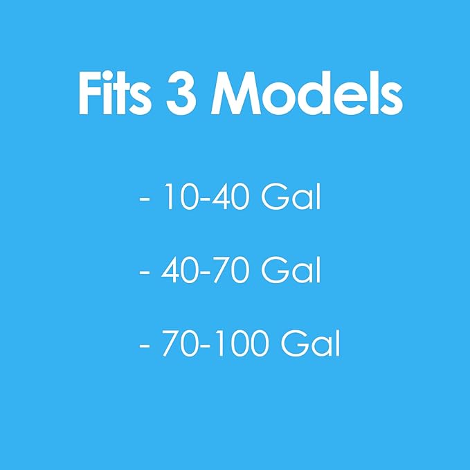 AquaMiracle Aquarium Filter Replacement Sponge, Fish Tank Filter Replacement Parts, Including 2 x Coarse Sponge, 2 x Fine Sponge & 4 x Carbonized Sponge (for Model: QF088/QF188/QF288)-PawvioPets