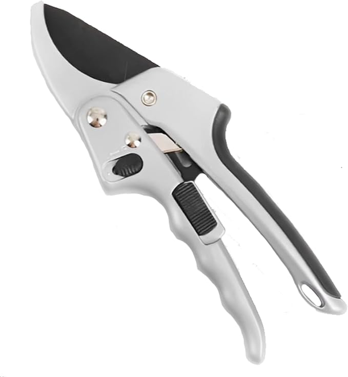 Garden clippers, premium Germany pruners, Work 3 times easier, professional ratchet pruning shears, cutting rose, flower, hedge, stem, tree, Sharp gardening scissors, Arthritis weak hand snips-PawvioPets