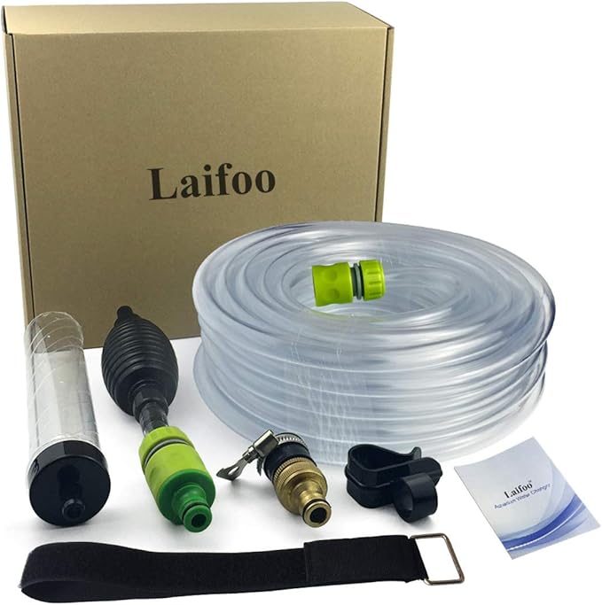 50ft Aquarium Water Changer Gravel & Sand Cleaner Fish Tank Siphon Cleaning Tools-PawvioPets