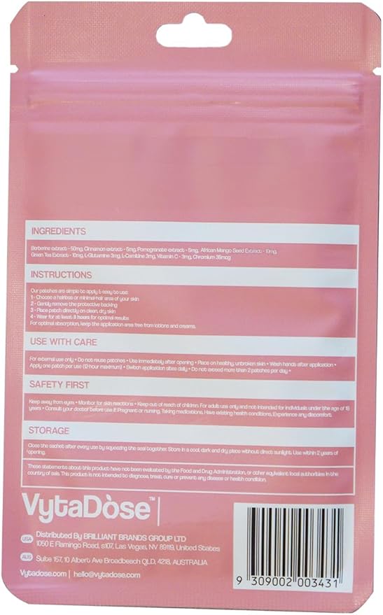 GLP1 Patches | 5X Stronger Formula | 12 Hour Extended Hunger Support | Berberine, Pomegranate, Green Tea, L-Glutamine | New & Improved Kind of GLP-1 Patches | 3 Pack-PawvioPets