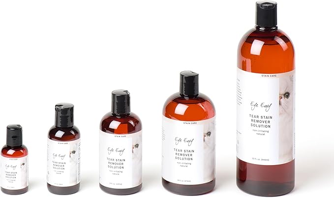 Eye Envy Tear Stain Remover Solution for Cats. 100% Natural, Safe. Treats The Cause of Stains. Recommended by Breeders, Vets, Groomers. Remove Eye Stains from and Exotics. 8 oz. Made in USA-PawvioPets