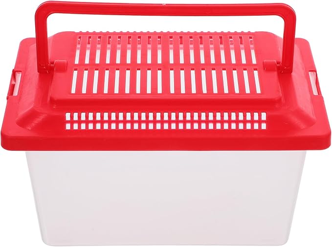 FRCOLOR 2pcs plastic turtle fish tank turtle aquarium acrylic reptile cage amphibians habitat clear reptile breed container gecko habitat glass container Turtle Tank household breeding box-PawvioPets