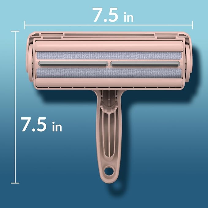 DELOMO Pet Hair Removal Tool, Pet Hair Remover - Lint Roller for Pet Hair - Cat and Dog Hair Remover for Couch, Furniture, Carpet, Car Seat, Reusable Lint Roller with Fur Bin, Pet Owner Essential-PawvioPets