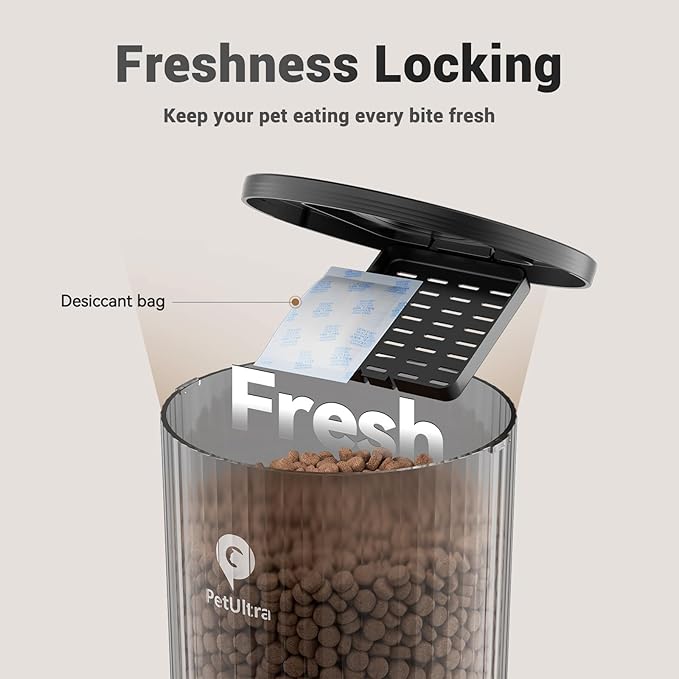 Automatic Cat Feeder for 2 Cats: 2.4Ghz WiFi Smart APP Remote Control- Timer Food Dispenser 1-10 Meals Per Day- Auto Pet Feeder for Cats and Small Dog Indoor- Detachable Clean& Dual Power-PawvioPets