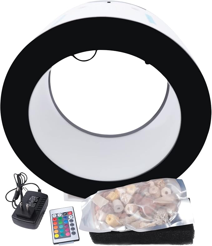 4.8Gal Jellyfish Aquarium Fish Aquarium with Water Circulation and Intelligent Filtration System, 16 Colors and 4 Light-Changing Effects Fish Tank Without Aquarium Water Chiller-PawvioPets