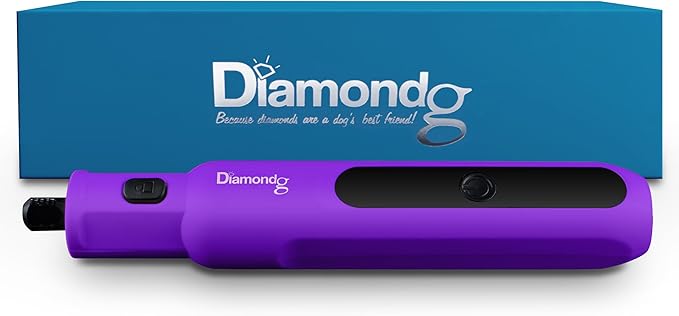 Diamondg Cordless Micro Dog Nail Grinder with Quiet Sound & LED Tip for Large & Small Dogs, 4hrs. Runtime - Electric Dog Nail Trimmer, Heavy Duty Rotary Tool Alternative to Toenail Clippers & Filers-PawvioPets