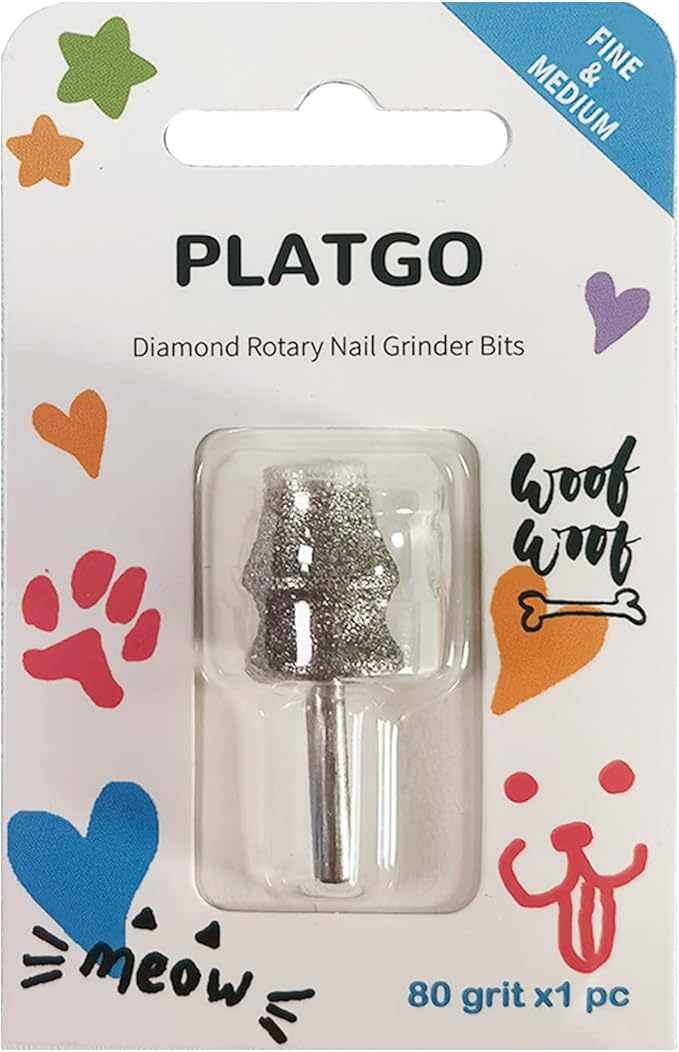 Diamond Nail Grinder Classic B, Diamond Dremel Dog Nail Grinder Attachment, Dogs&Pets Nail Care, 1/8'' Pet Nail Grinder Wheel Work with Dremel Sanding Drums for Animals Nail Care & Home Grinder Tools-PawvioPets