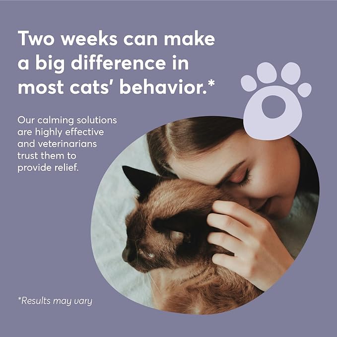 Cat Calming Diffuser Refills – Long-Lasting 30-Day Formula with Pheromones for Stress Relief, Relaxation, and Anxiety Reduction in Cats Easy to Use – (2 Diffusers + 2 Refills)-PawvioPets