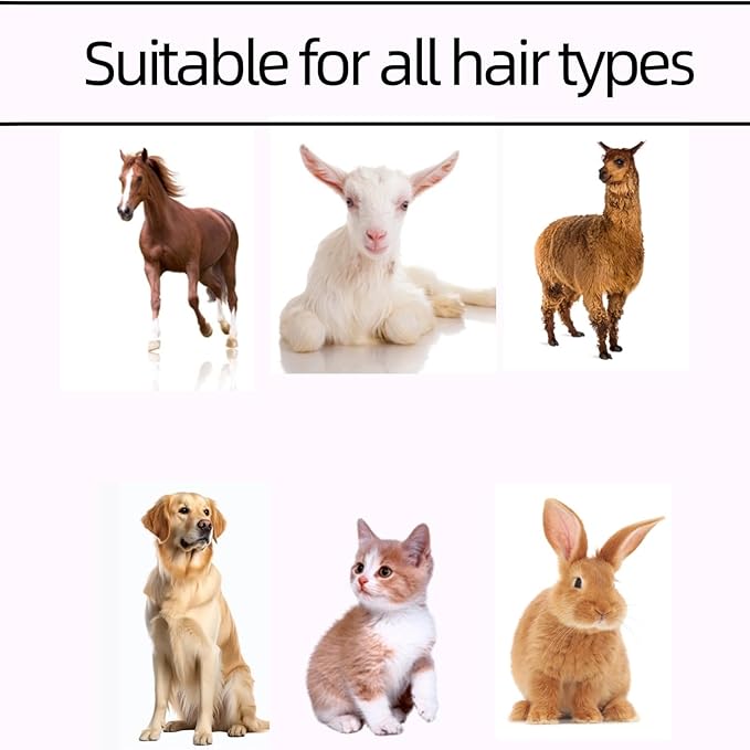 Detachable Replacement Blades for Horse Grooming Clippers, Pet Hair Shaver with Widen Ceramic Blades for Dogs, Cats, Sheep, Other Animals-PawvioPets