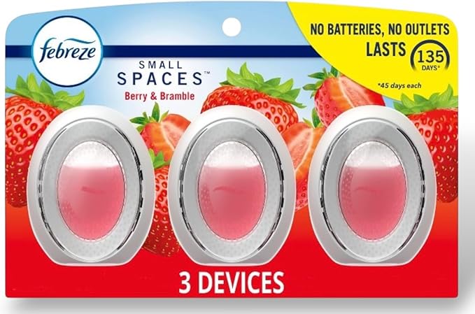 Febreze Small Spaces Air Freshener Berry & Bramble, .25 fl. oz., Pack of 4-PawvioPets