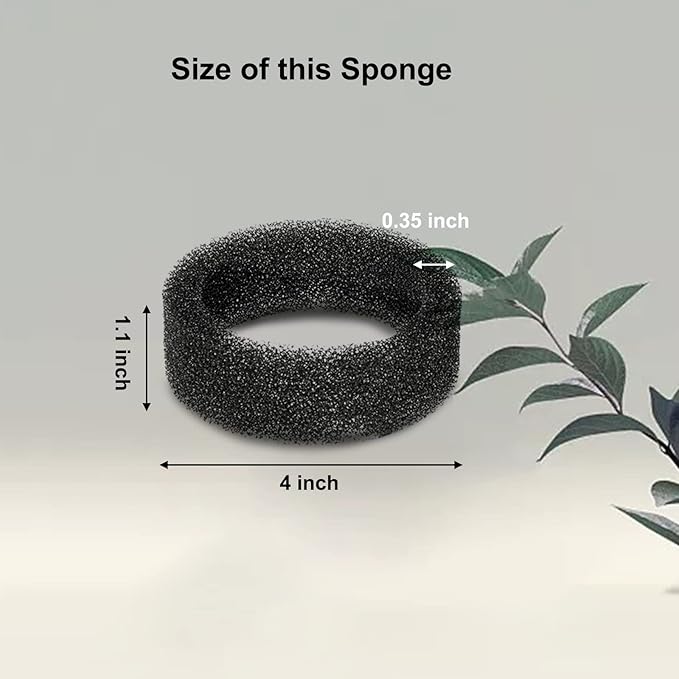 8 Pack Round Sponges Foam Filters, Petilog Cat Water Fountain Filters, Pet Fountain Filter Replacement-PawvioPets