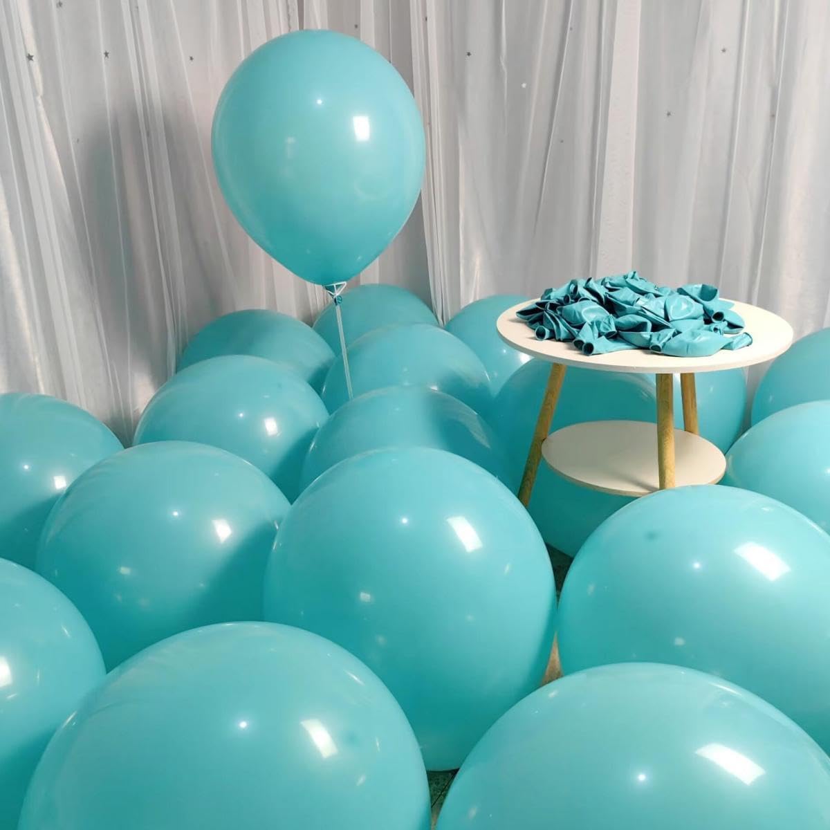 90 Packa Teal Balloons 18 inch Turquoise Latex Big Balloons for Party Decorations and Events ZWZLIULIAN