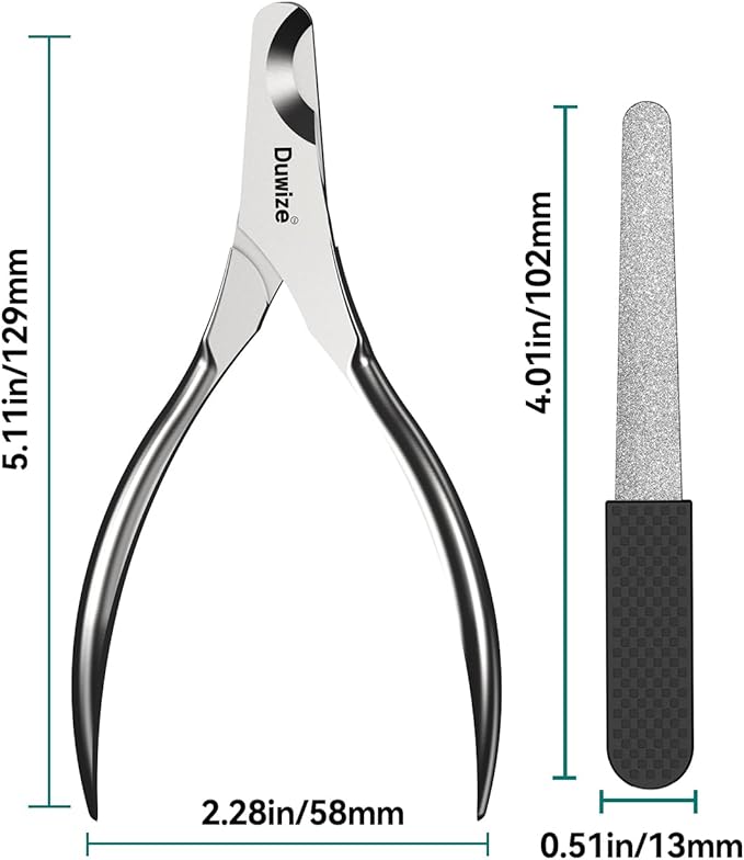 Dog Nail Clippers - All Steel Material, 1.22-Inch Large Opening, Built-in Spring, No Fur Pinch, for Medium to Large Dogs and Cats, Professional Pet Nail Trimmers, with Free Nail File-PawvioPets