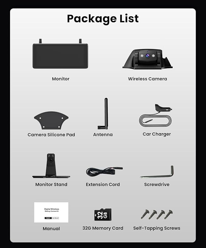 AUTO-VOX RV Backup Camera Wireless Plug and Play: Pre-Wired for Furrion System, IR Night Vision, HD 1080P 7.2'' DVR 3-Channels, Stable Signal & Wide Angle Rear View Camera for Trailer Camper Motorhome-PawvioPets