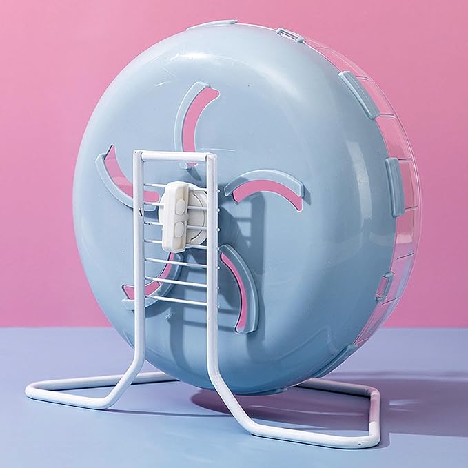 GKYZBB Hamster Wheel, 8.5 inch Silent Hamster Exercise Running Wheel with Stand,Pet Small Animals Exercise Running Toys,Adjustable Quiet Spinner for Guinea Pigs, Sugar Gliders, Gerbils-PawvioPets