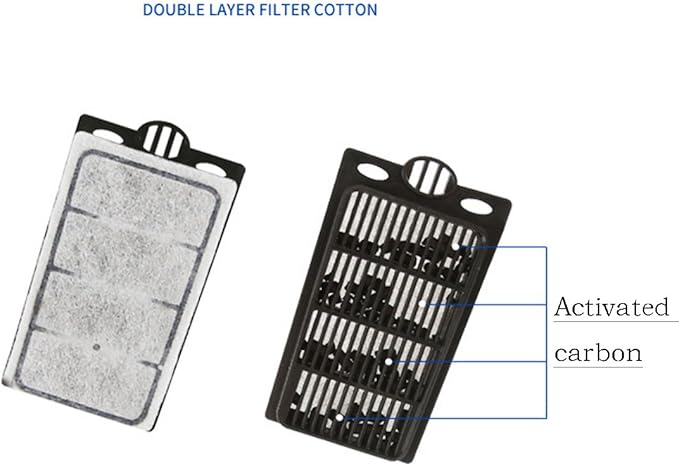 11 Pack Auqarium Filter Replacement Plates, Turtle Tank Filter Cartridges, Activated Carbon Suitable for Low-Water Filter-PawvioPets