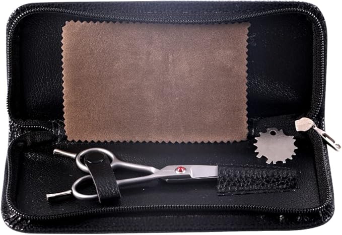 4.5" Straight Dog Scissors for Grooming Face and Paws with Safety Round Tip for Small Dogs Cats Face Paw Ears Trimmer Cat Grooming Scissors(4.5" Straight, Gray)-PawvioPets