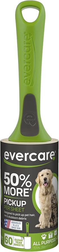 Evercare Pet Hair Extra Sticky 60 Layer Lint Roller-PawvioPets