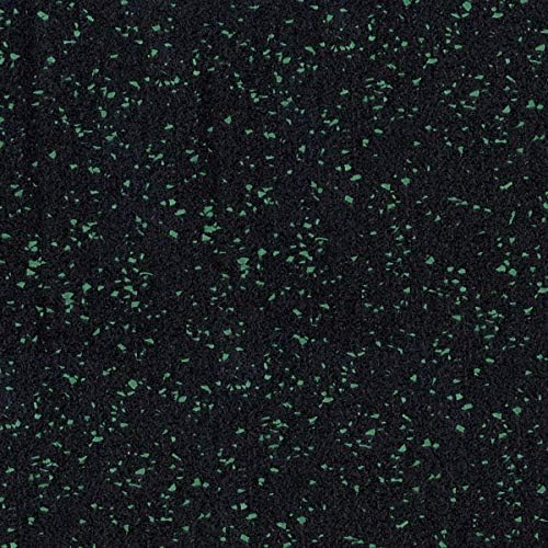 American Floor Mats 1/4in (7mm) Thick 10% Green 4' x 25' Heavy Duty Rubber Rolls, Protective Exercise Mats, Home Gym Rubber Flooring-PawvioPets