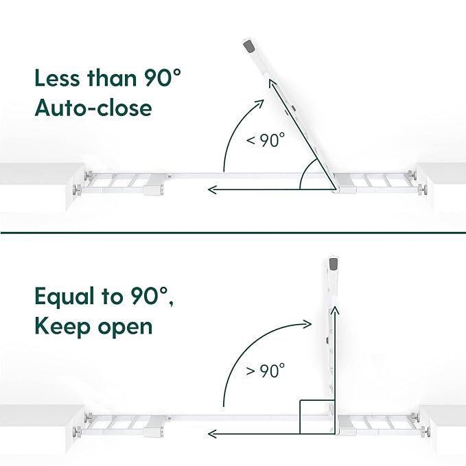 BABELIO 36" Tall Baby Gate, 29-48" Auto Close Pressure Mounted Dog Gate for Stairs, Doorways & Hallway, Protector Basics Easy Walk Thru Pet Gate, Metal Child Gate with 2*Y Spindle Rods, White-PawvioPets