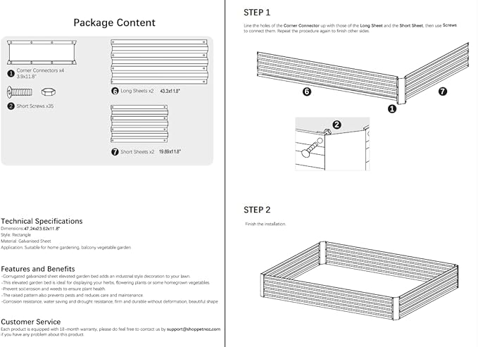 4x2x1ft Metal Raised Garden Bed Kit,Galvanized Garden Bed Box for Vegetables, Flowers, Herbs, and Succulents,60 Gallon Capacity - Green-PawvioPets