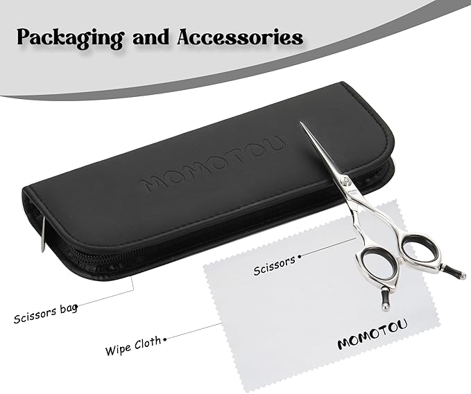 Dog Grooming Scissors 5 inch Small Straight Scissors Super Light Professional 440C Stainless Steel Pet Shears for Trimming Face and Paws Nose Ear Easy Use.-PawvioPets