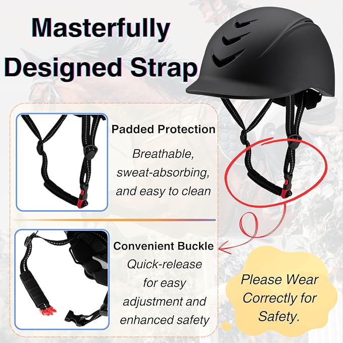 Equestrian Set - Helmet and Gloves for Horseback Riding and Training - Horse Riding Safety Gear Helmets Equestrian Equi-Pro Gear Gloves for Women, Man-PawvioPets