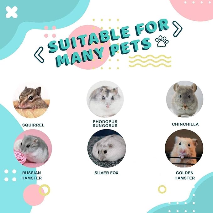 antiai Hamster Wooden Silent Wheel, 9.8 Inch Small Animal Exercise Wheel Accessories, Quiet Spinner Hamster Running Wheels Prevent Depression Toys for Hamsters, Gerbils, Mice and Other Small Pets(L)-PawvioPets