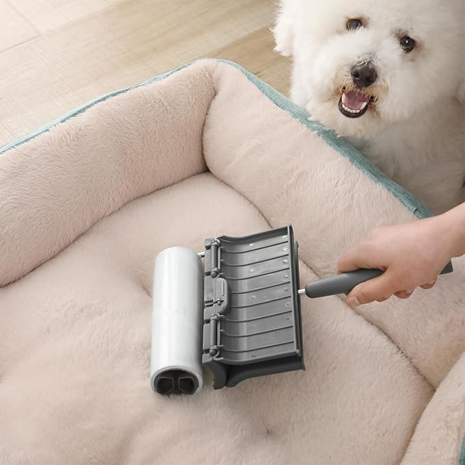 Fedicelly Lint Rollers Pet Hair Extra Sticky Furniture,Cat Dog Hair Remover Laundry Clothes Carpet, 6.3 inches Wider with 320 Sheets Large Lint Remover Brush for Couch-PawvioPets