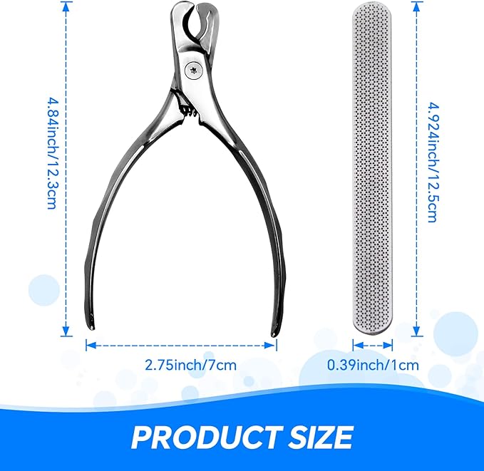 Dog Cat Nail Clippers for Large Dogs Heavy Duty Dog, Professional Stainless Steel Pet Nail Trimmers, Sharp & Safe with Ergonomic Handle, Built-in Nail File-PawvioPets