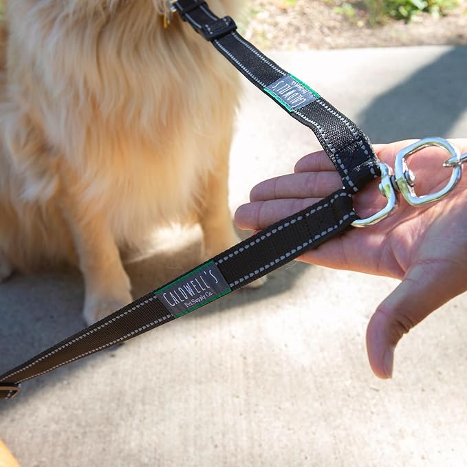 Caldwell's Pet Supply Co. Leash Coupler, Two Dog Leash Splitter to Split Leashes for Walking 2 Dogs, Tangle Free Double Dog Leashes Connector, Adjustable Attachment for Small or Medium Dogs-PawvioPets