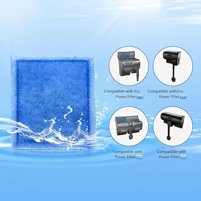 Aquarium Rite-Size C Filter Cartridges Compatible with PRO Power Filters 275/375,Power Filters 200/350 (2 Pack)-PawvioPets