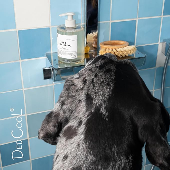 DedCool Pet Shampoo (01 Taunt, 16.9 oz) Tear-Free, for Sensitive Skin, Hypoallergenic, Dry Skin & Itch Relief, Deodorizing Shampoo & Conditioner for Dogs & Cats, Vegan, Clean, Non-Toxic-PawvioPets