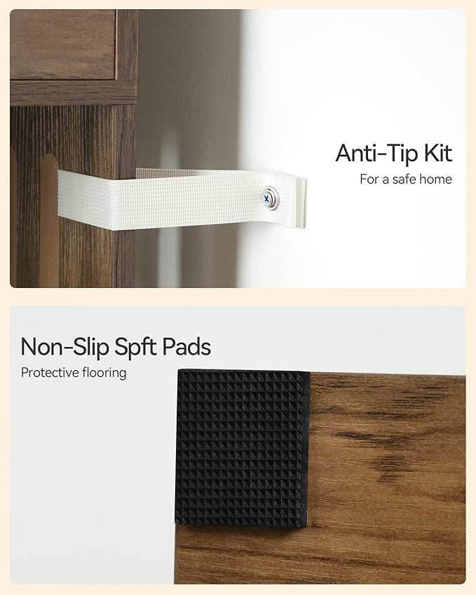 FourFurPets Large Cat Tree with Leaves, 72.8-Inch Cat Tower for Indoor Cats, Modern Cat Tree with Scratching Post, Large Perch, Tunnels, Swing Ball, Self Groomer, Greige-PawvioPets