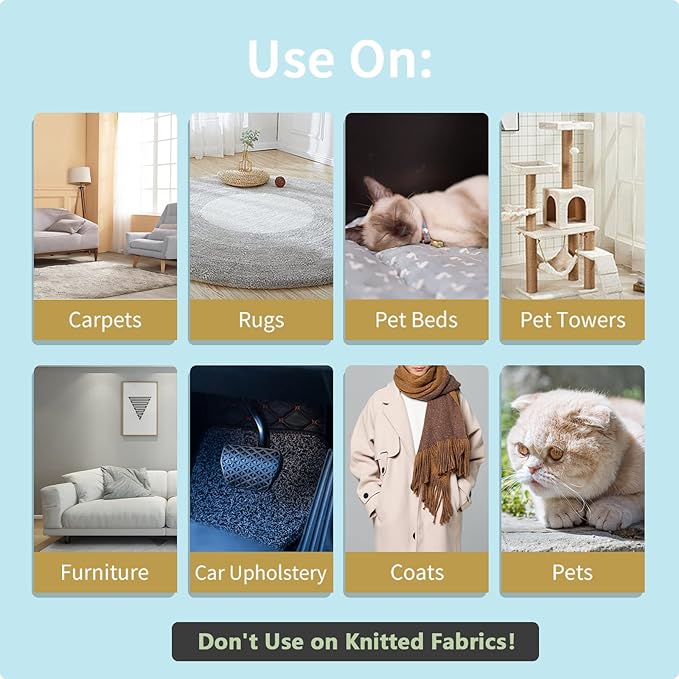 Carpet Rake,Lint Remover,Carpet Rake for Pet Hair Removal,Lint Brush,Lint Shaver for Carpets, Car Mat,Couch,Pet Bed,Furniture & Rug(3-Pack)-PawvioPets