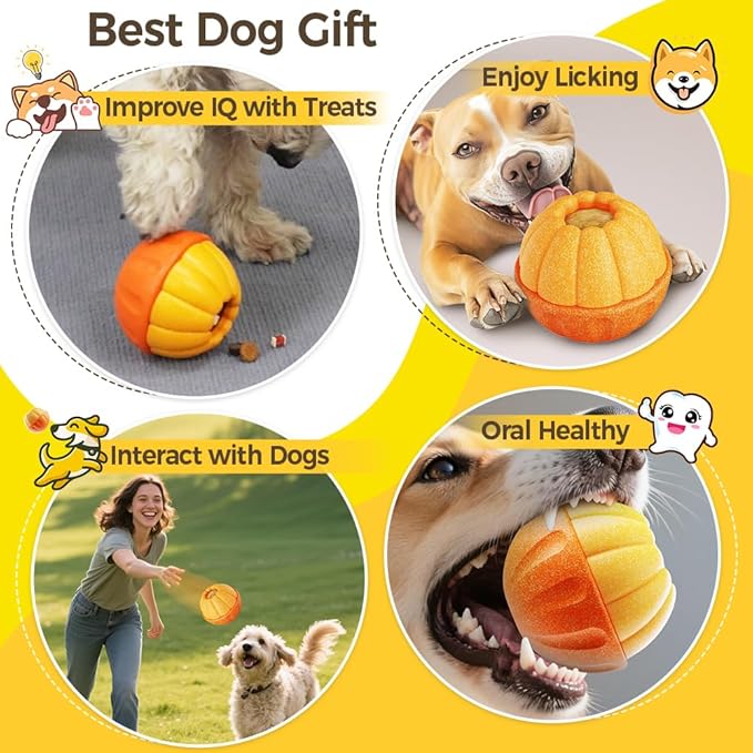 Dog Frozen Treat Toy to Keep Busy, Freezable Fillable Puzzle Treat Dispensing Toys, Dog Chew Toys for Aggressive Chewers, Interactive Enrichment Toys to Reduce Anxiety-PawvioPets