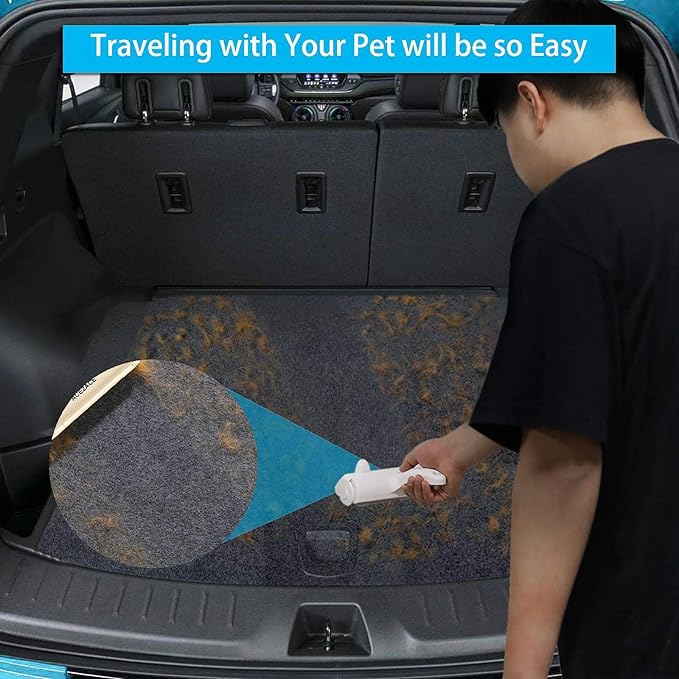 ACE2ACE Pet Hair Removal Tool, Lint Roller Brush for Cats and Dogs, Reusable Self Clean Pet Fur Remover, Pet Hair Remover for Laundry, Carpet, Furniture, Couch, Sofa and Bedding-PawvioPets