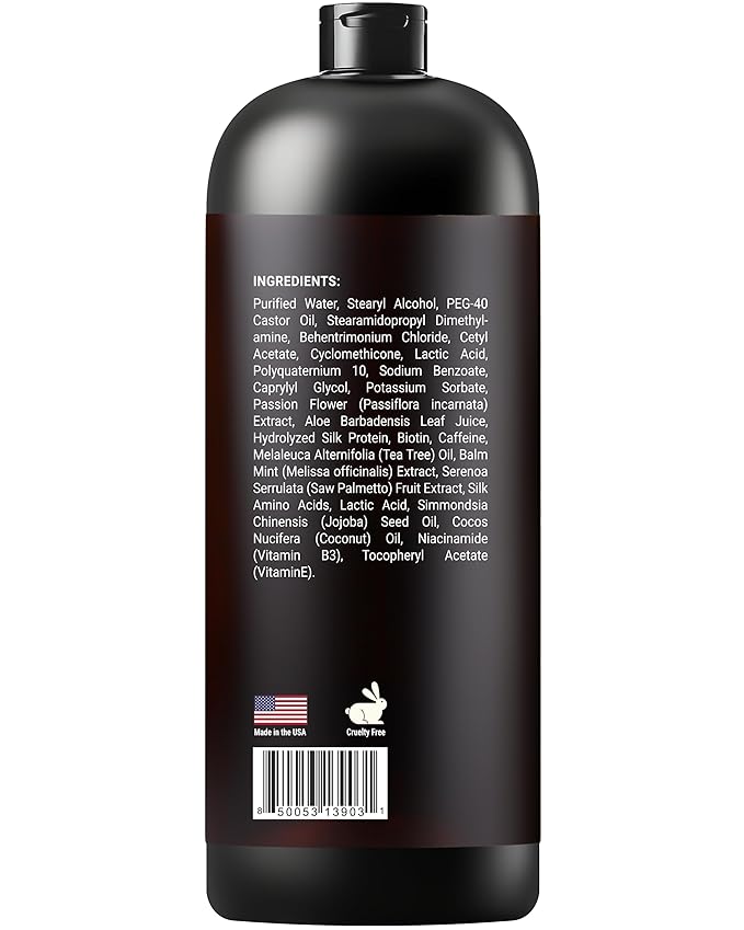 Biotin Conditioner with Keratin - Intense Repair & Strength Boost Formula - Nourishes Scalp for Healthy Hair Growth, with Tea Tree Oil & DHT Blockers, for Men & Women, 16 fl oz - SOULSPA PURE-PawvioPets