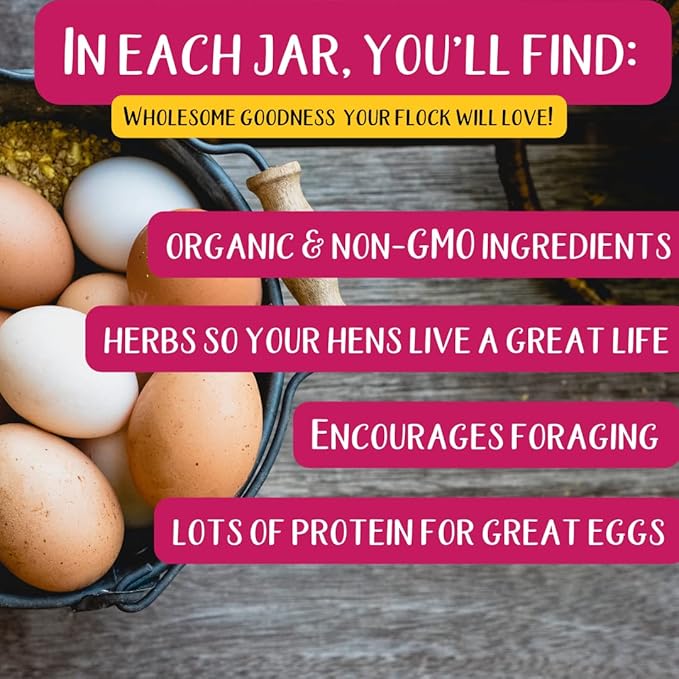 20.5 lb Pampered Chicken Mama Dust Bath with Organic Herbs & Essential Oils for Chickens, Quail, & Poultry | Dust Bath for Chickens to Keep Feathers Clean & Healthy-PawvioPets