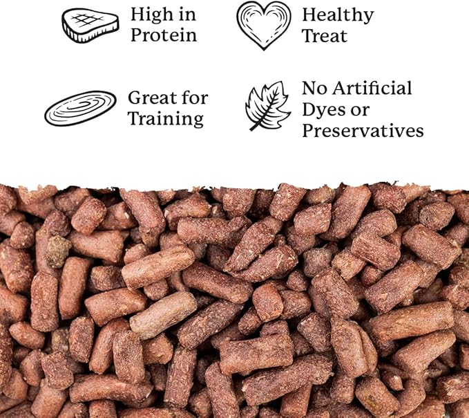 Dr. Harvey's Rabbit Bites Freeze-Dried Raw Dog Treats, Single Ingredient, All-Natural Rabbit Meat Protein for Dogs, Allergen-Free, 7 Ounces (1 Pack)-PawvioPets