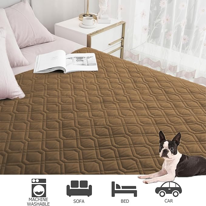 Ameritex Waterproof Dog Bed Cover Pet Blanket for Furniture Bed Couch Sofa Reversible-PawvioPets