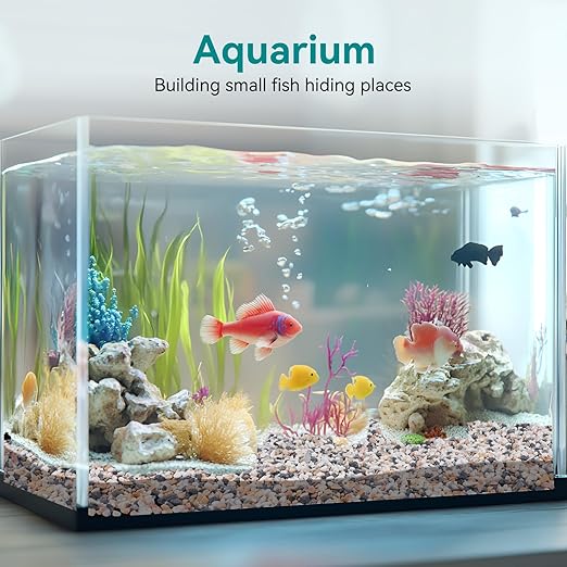 2.5 lbs Small Rocks for Succulents, 1/5 Inch Pebbles for Indoor Plants, Decorative Pea Gravel for Terrarium, Vases, Aquariums, Fish Tank, Drainage Rocks for Potted Plants, Bamboo,Crafts, Cactus-PawvioPets